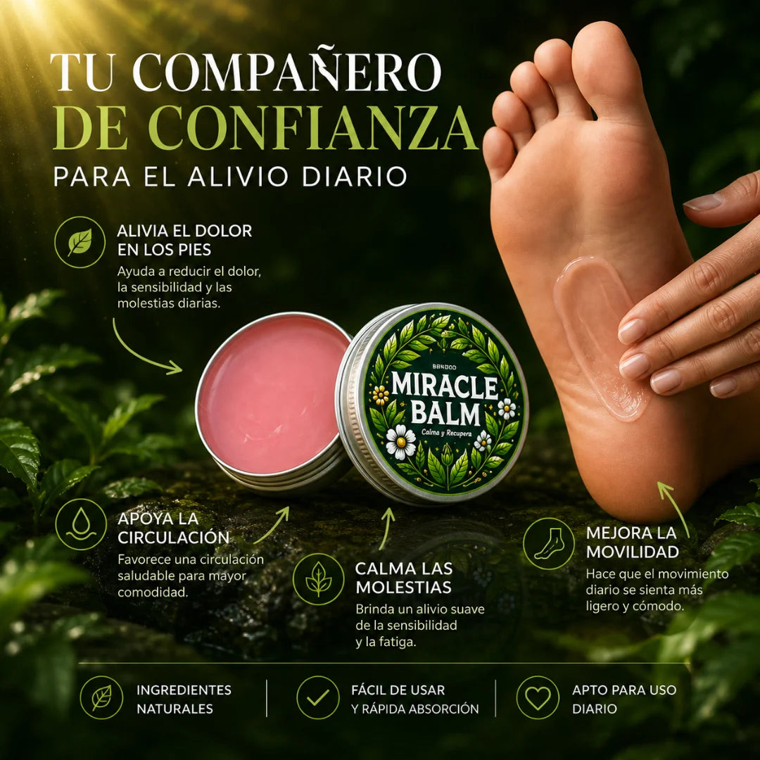 La fórmula Senzio Miracle Balm™ para la recuperación de los pies