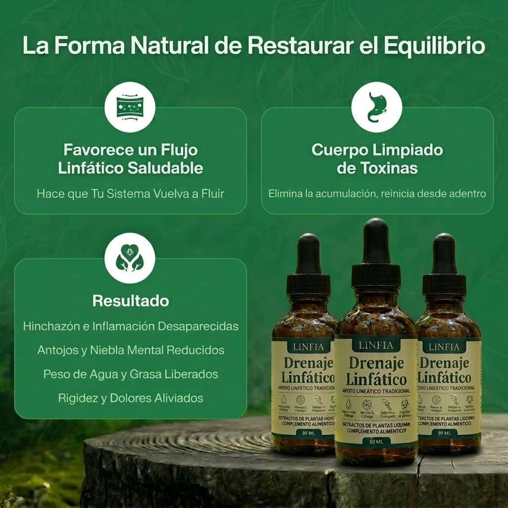 Gotas de drenaje linfático Linfia®